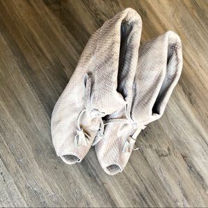 Rachel Roy Everet Leather Platform Heel Booties